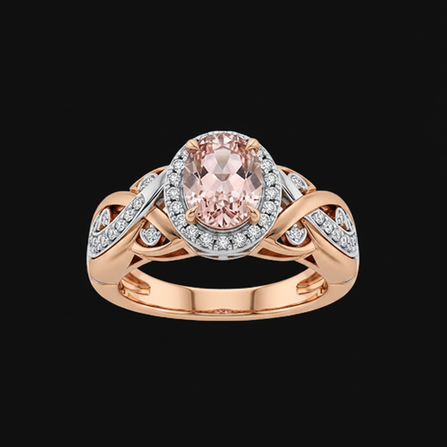 Emerald Diamond Ring – Rose Stone