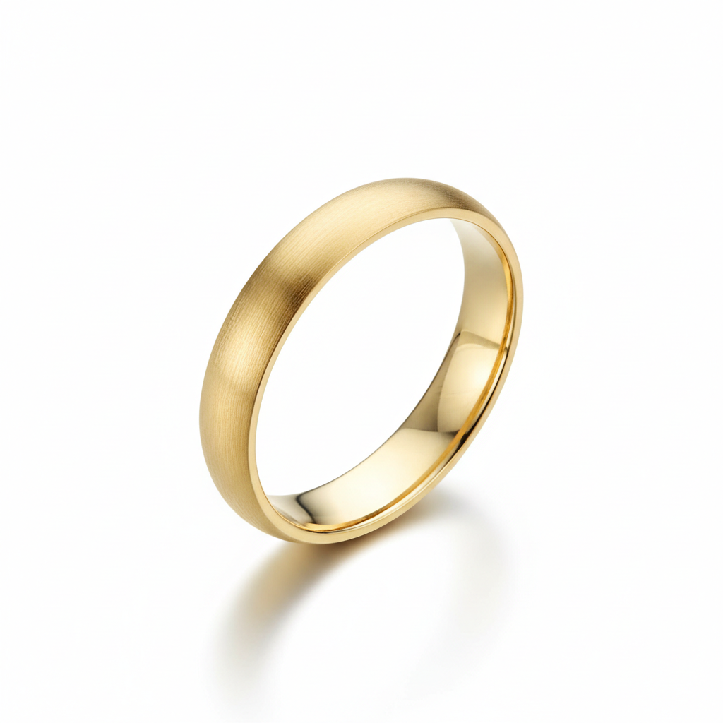 Polished Gold Wedding Band