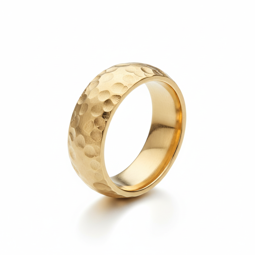 Hammered Gold Band