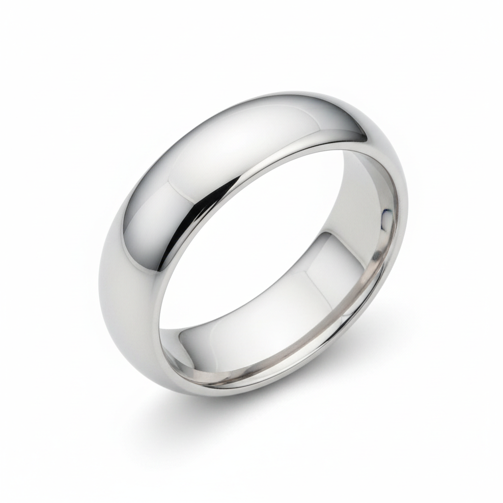 Wide Platinum Comfort Band