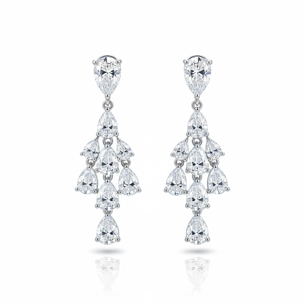 Diamond Drop Earrings