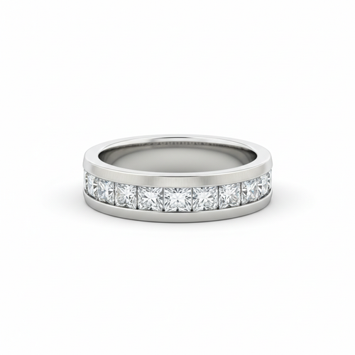 Platinum Diamond Channel Band