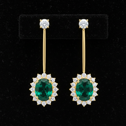 Emerald Drop Earrings